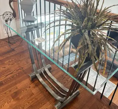 Glass Entry Console Table, View more