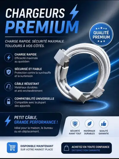 chargeur USB-C, View more