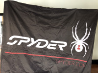 Large Spyder banner or backdrop for sale.  