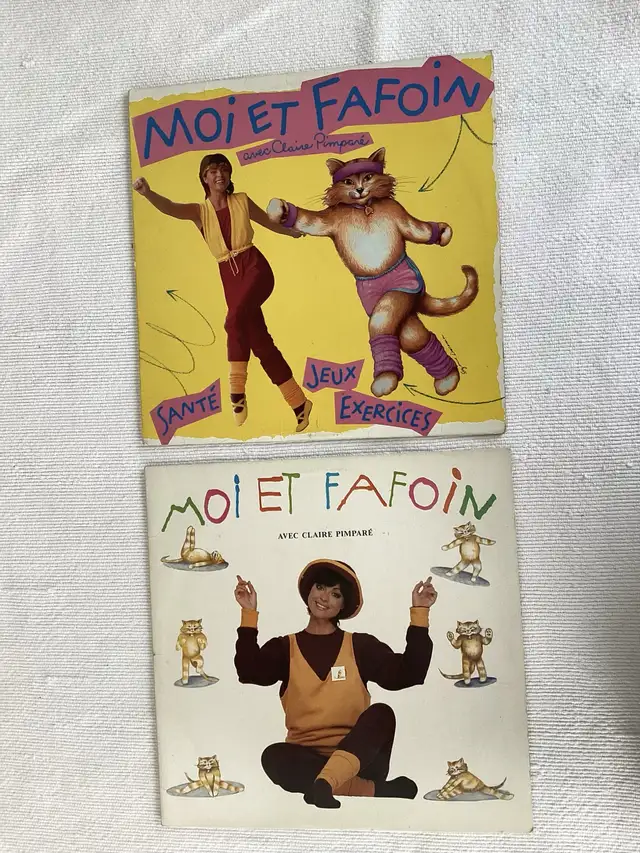 Disque vinyle 1984 : Claire Pimparé – Moi et Fafoin Vol. 1 et 2 in Arts & Collectibles in Québec City - Image 2