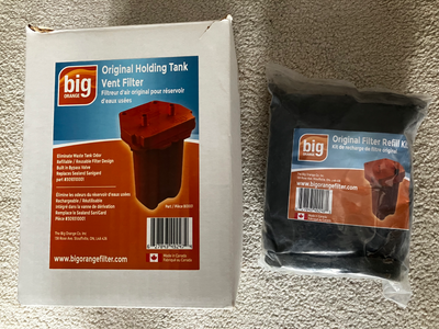 New, unused Big Orange Filter for your boat. The game-changer in odour elimination for your boat’s w...