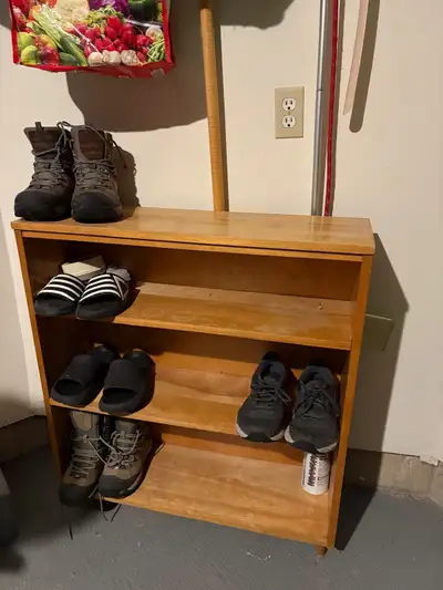 Wooden Shoe Rack – 3 Shelves, View more