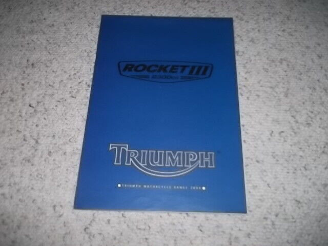 2004 Triumph Models Original Poster or Brochure in Other in City of Toronto - Image 2