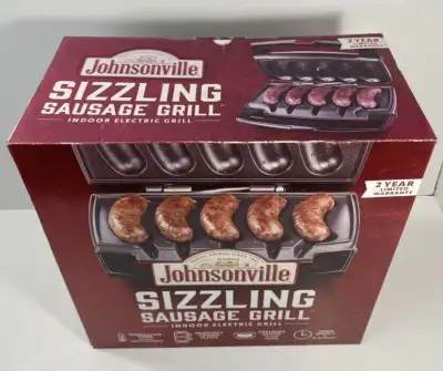 Johnsonville Sizzling Sausage Indoor Electric Grill - BRAND NEW, View more