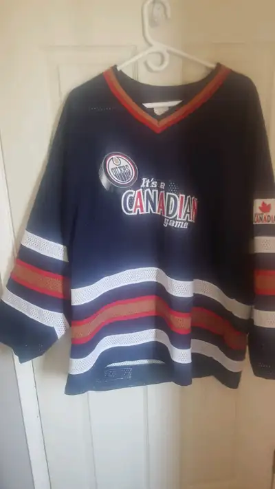 I've these 2 jerseys for sale XL, one is a Olympic Jersey and the other one is a Oilers. $ 375.00 fo...
