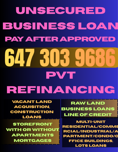 ** CALL ONLY – I don't frequently check messages here.** Offering financing solutions for businesses...