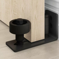 Sliding Barn Door Floor Guides - Brand New Flat Black