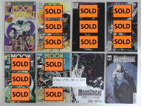 Marvel's Moon Knight, 1st Issue, Keys, V1, V9, Black White Blood