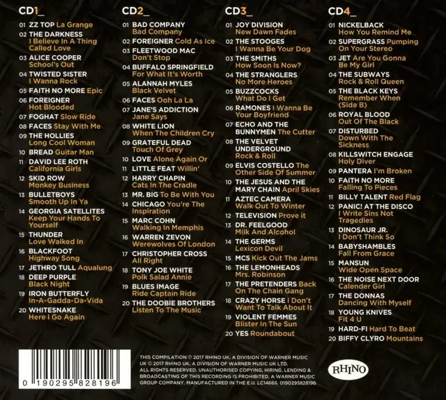 Rock Classics 4 CD Set63008307698561121