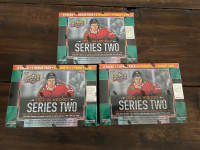 Sealed 2023-24 Upper Deck Series 2 NHL hockey card mega boxes