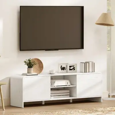 [Brand New] TV Stand with Drawers and Open Shelves, View more