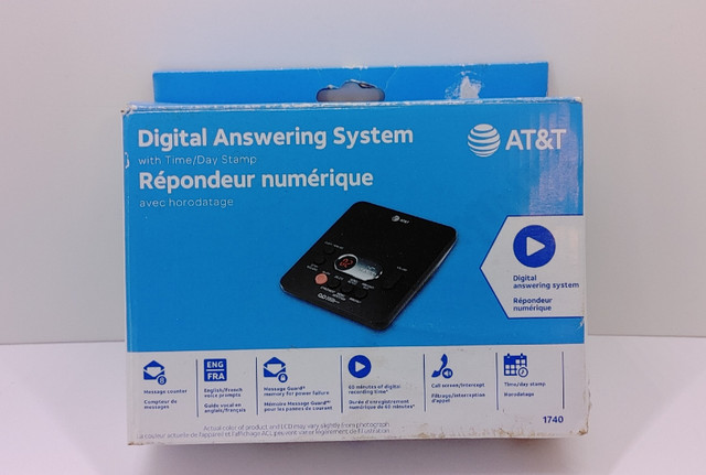 AT&T - Système de répondeur numérique 1740BK dans Appareils électroniques  à Longueuil/Rive Sud - Image 2