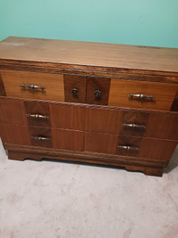 Solid wood dresser and desk
