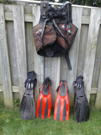 2XL TILOS WESTSUIT and ASSORTED EQUIPMENT