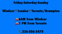 Rideshare Available Toronto To Windsor Friday-Saturday-Sunday