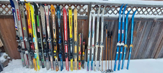 Downhill Skis, all in great shape with working bindings, 98-205 in Ski in Calgary