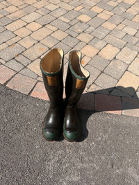 Kaufman Steel Toe, Steel Sole Rain/Barn Rubber Boots