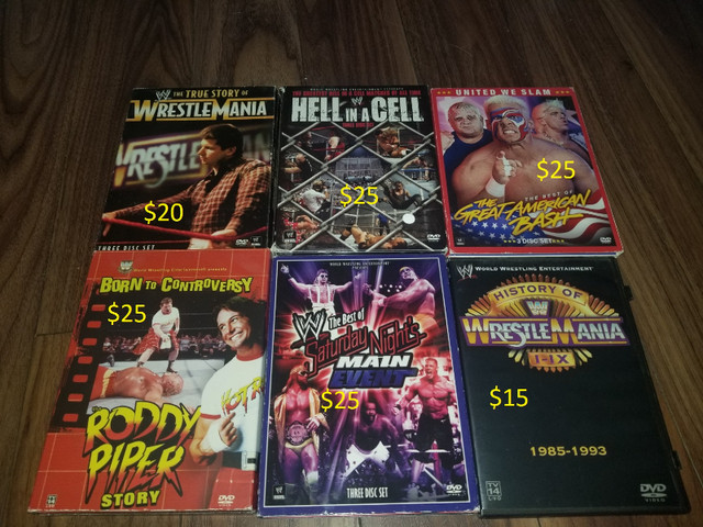ASSORTED WWE WWF WRESTLING DVD BOX SETS VARIOUS PRICING $10-$25 in CDs, DVDs & Blu-ray in North Bay - Image 3