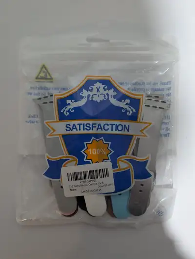 Pack of 10 Multicolor Apple watch Replacement bands, View more