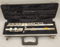 Buescher Aristocrat Silver Flute with Case
