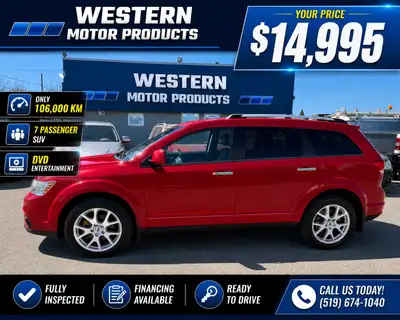 2018 Dodge Journey fully loaded with leather sunroof heated seats heated steering wheel only has 106...