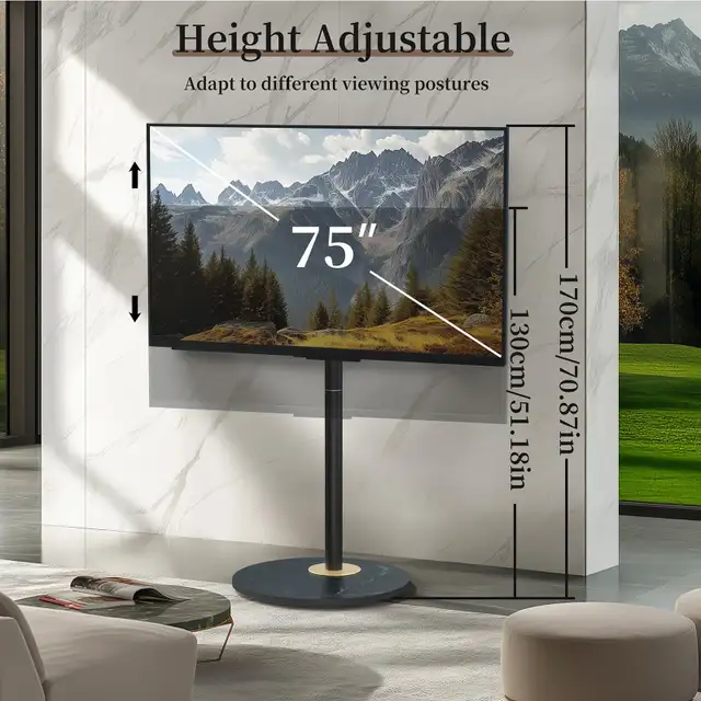 Vanconwey Floor TV Stand for 40-75 Inch LED LCD Screens in TVs in Markham / York Region - Image 6