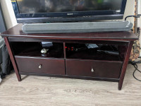 TV stand with 2 drawers 