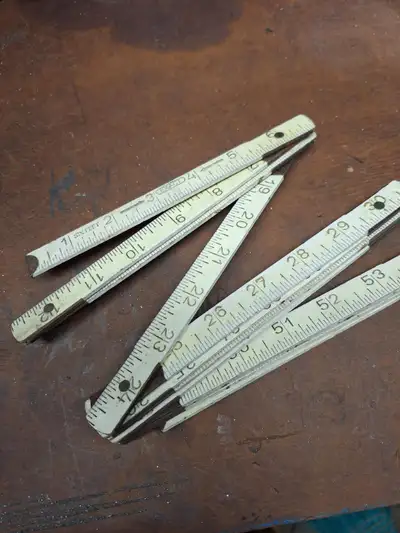 Vintage Folding Wood Carpenters Rule, View more
