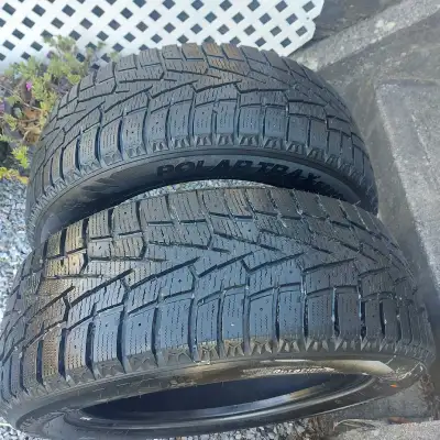 Winter studable tires Polartrax Gen 2 ,225/55/R 17, 175 in good condition obo.
