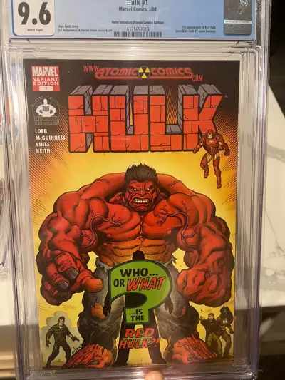Red Hulk #1 CGC 9.6 White Pages Variant Rare, View more