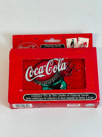 Coca-Cola Collector Tin & Two Decks of Playing Cards 2001