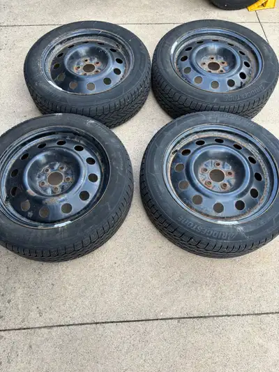 Winter Tires, that were for 2023 Mazda CX30, bought new car with different size. Excellent Condition...