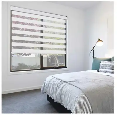 Cordless zebra blinds (19"W x 72"H), View more