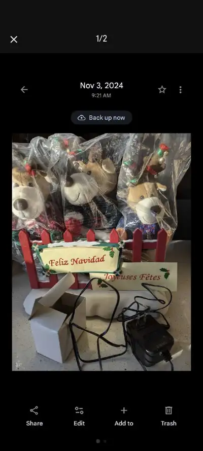 Avon Christmas Singing Reindeers, View more