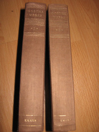 GOETHE: Works in 2 Volumes (hardcover, in GERMAN)