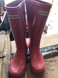 Hunter Boots - Pink - Little girls size 3