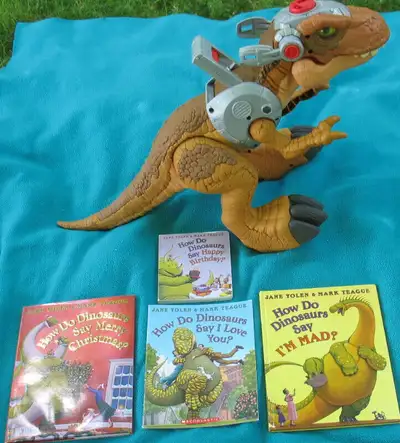 Imaginext Jurassic T-REX with 1 Jane Yolen book, View more