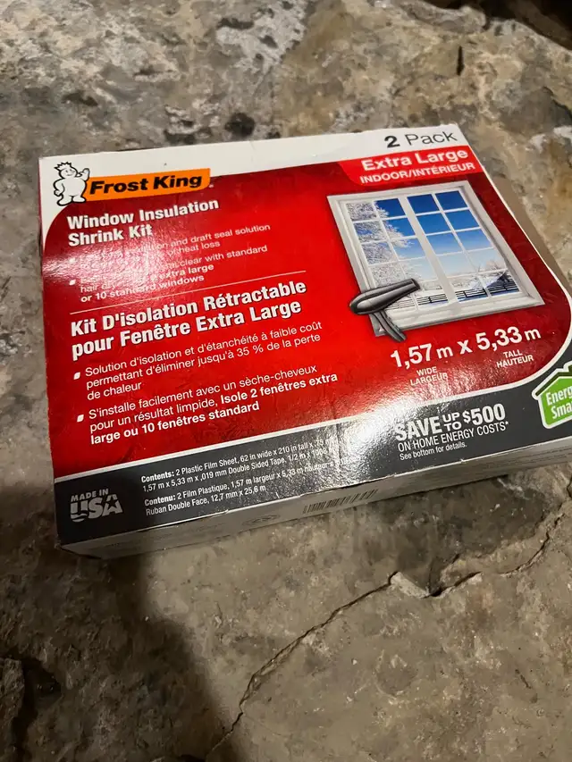 Frost King Kit Isolation Fenêtre in Windows, Doors & Trim in City of Montréal - Image 2