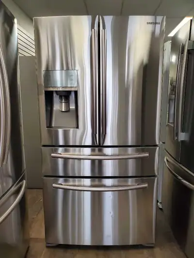 Four doors fridge Samsung (36" wide), 6 months warranty, View more