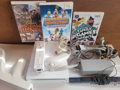 wii system with games, View more