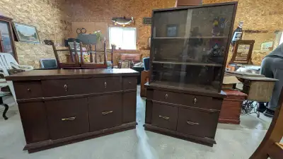 Small hutch and matching buffet, View more