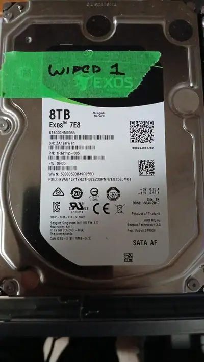 Seagate Exos 8TB HDD for sale. I have been using these drives in my home lab for several years now....