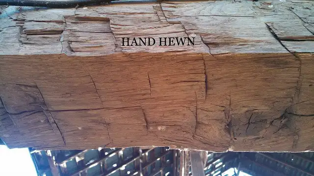 Reclaimed barn beam . Hand hewn  and rough sawn. in Other in Stratford - Image 4