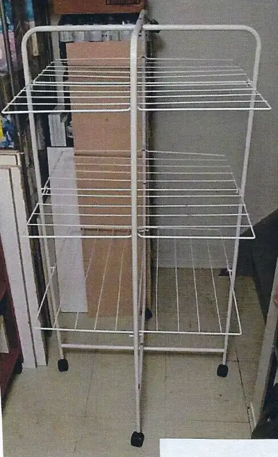 26”L x 26”W x 54"H It can be folded near flat to store it into small spaces or under a bed when you’...