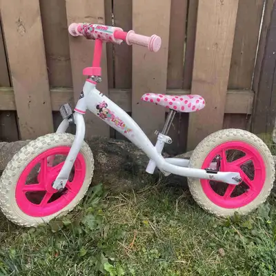 Girls Balance Bike Strider Pink Minnie Mouse, View more