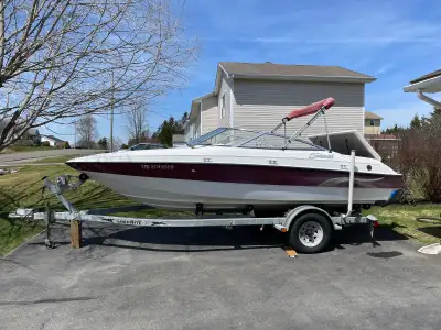 Boat is in excellent shape and works perfect . 4.3 Volvo penta inboard and out drive . New Bimini to...
