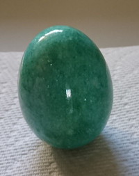 Vintage Green/ Blue Alabaster Marble Egg