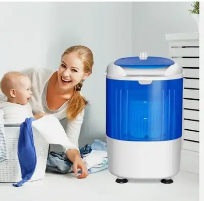 5.5 lb Portable Semi Auto Baby Clothes Washing Machine Small Spa, View more