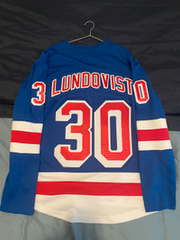 NY Rangers Lundqvist Jersey (Mens Small)