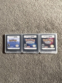 Pokemon SoulSilver, Pearl, Diamond - Nintendo DS Game Cartridges